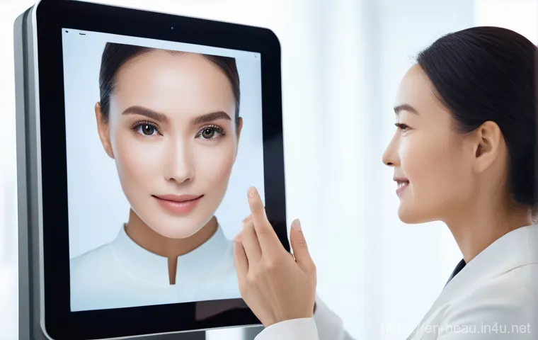 뷰티컨설턴트 학습 활동 공유 - **AI Skin Analysis Consultation:**
    "A professional, female beauty consultant in her early 30s, w...