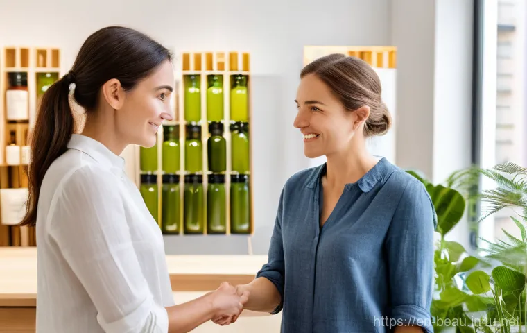 뷰티컨설턴트 학습 자료 준비법 - **Prompt: The Science Behind the Glow**
    A professional female beauty scientist or consultant, ap...