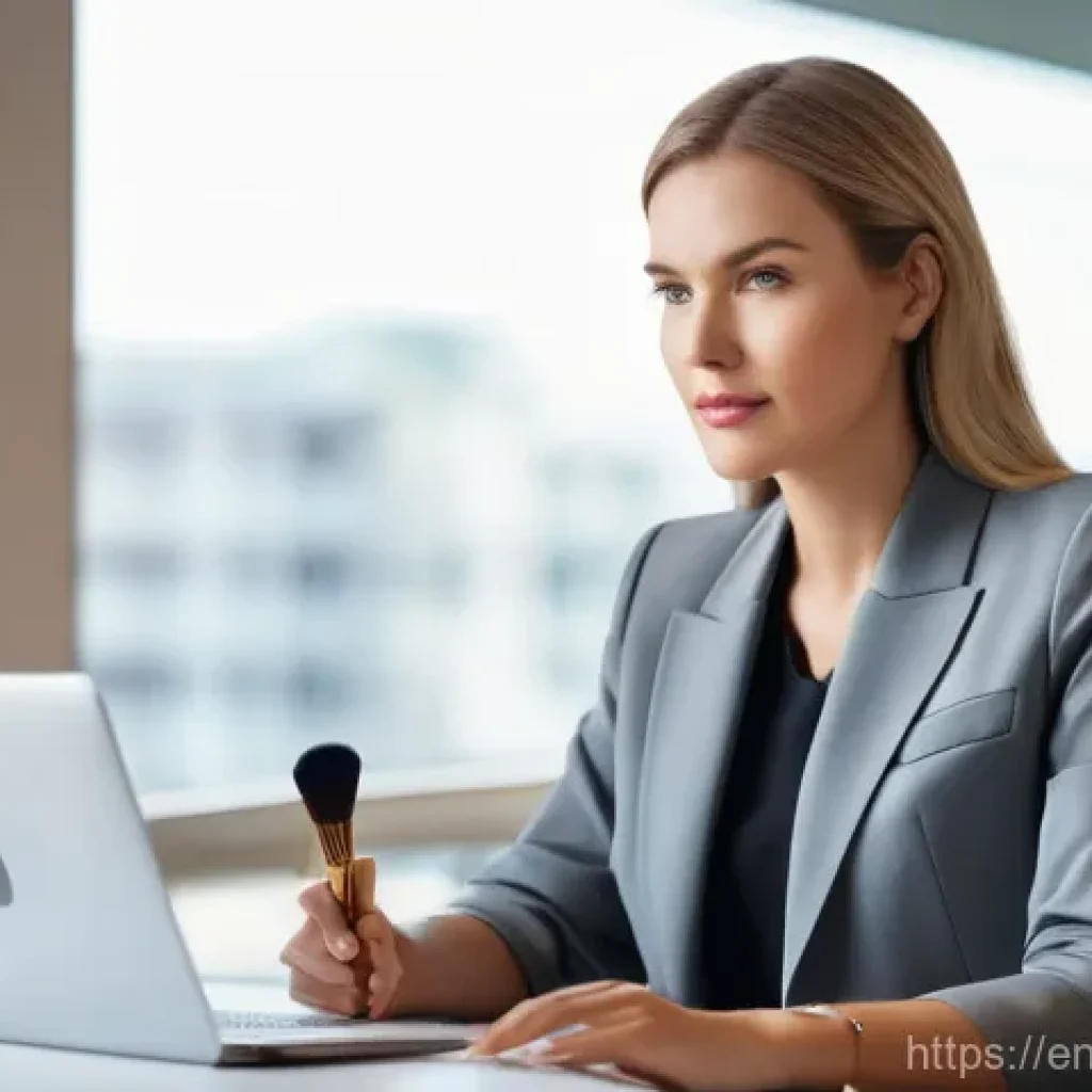 뷰티컨설턴트 이직 성공 전략 - **Prompt 1: Reflective Career Pivot**
    "A thoughtful and professional woman, appearing to be in h...